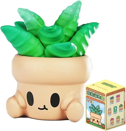 Aven Rabbit Hugging Succulents 2 Series - Caja ciega de juguetes para figuras de acción lindas, modelo de regalo de cumpleaños, bolsa ciega de