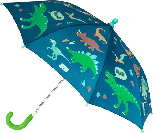 Miniatura 16 de Stephen Joseph Kids' Color Changing Wet Dry Umbrella, Water reacting, Pinch Free Umbrellas for Rain Children's Umbrella, BUTTERFLY, 23"X29