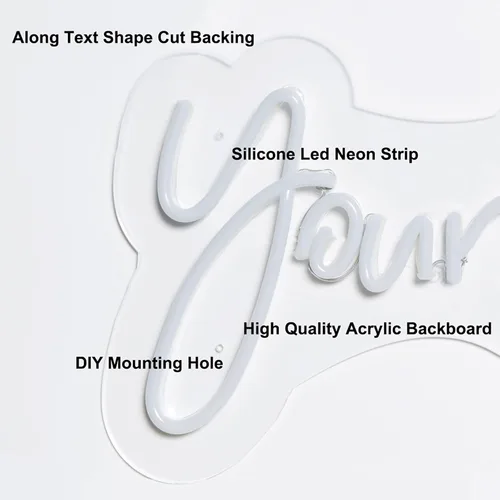 Miniatura 4 de Letreros de neón personalizables para bodas, letreros de nombre para dormitorios de niñas, decoración de pared, cumpleaños y regalos – Personaliza 1