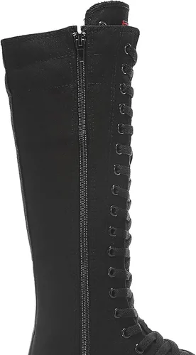 Miniatura 6 de Momuk - Botas de lona por arriba de la rodilla para mujer