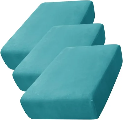 Miniatura 10 de CONRUSER Funda de cojín elástica de terciopelo suave, funda de cojín de felpa de terciopelo suave, funda de sofá, protector de muebles con parte