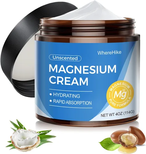 Miniatura 10 de stilip Crema Tópica Natural de Magnesio para el Sueño, Loción Nocturna de Magnesio para el Dolor y Calambres en las Piernas, Relajación Muscular