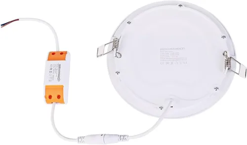 Miniatura 3 de Panel de techo empotrable redondo ultrafino de 12 W y 6 pulgadas con controlador, 1,000 lm, equivalente a 80 W, luz diurna de 5000 K, hogar