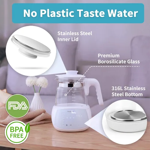Miniatura 6 de Hervidor de agua para bebé: hervir con un botón, enfriar y mantener el calor a la temperatura perfecta 24/7 - dispensa agua al instante - Reemplace