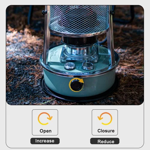 Miniatura 5 de Calentadores de queroseno/calentador de estufa de queroseno de repuesto con mecha de 4.5L, calentador de aceite para camping, pesca en hielo