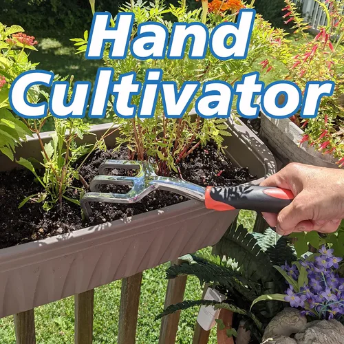 Miniatura 8 de SciencePurchase Juego de 4 herramientas de jardinería – Paleta de trasplante, rastrillo cultivador de mano, paleta de mano y removedor de malezas