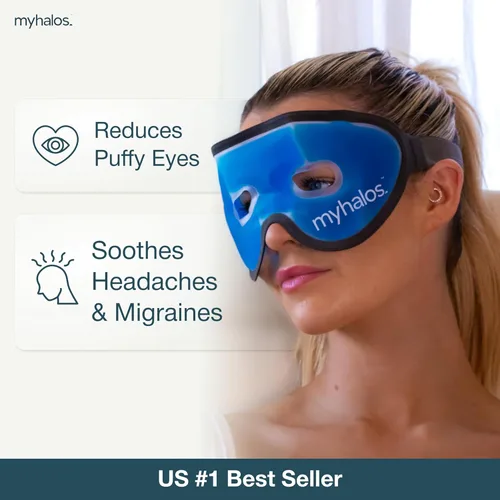 Miniatura 2 de Máscara refrescante para ojos – Mascarilla de gel reutilizable para ojos – Nuestra máscara de ojos de hielo alivia los ojos hinchados y las ojeras