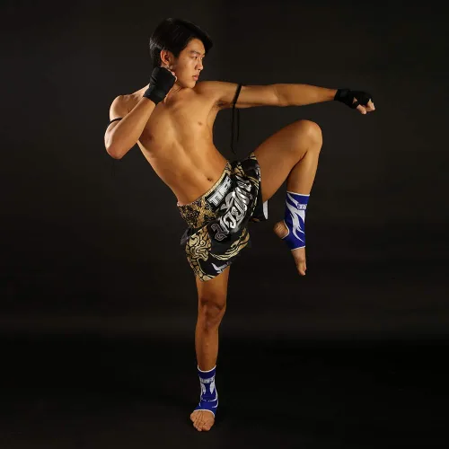 Miniatura 9 de TUFF Pantalones cortos deportivos para Muay Thai y artes marciales, ropa de entrenamiento y gimnasio