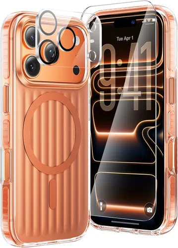 Miniatura 63 de Funda magnética diseñada para iPhone 11 Pro Max, [probada en caídas de grado militar] [compatible con MagSafe] Funda protectora delgada translúcida