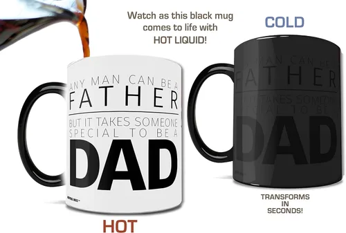 Miniatura 3 de Morphing Mugs Día del padre – Takes Someone Special to be a Dad – Una taza de cerámica sensible al calor que cambia de color de 11 onzas – Imagen