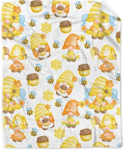 Miniatura 10 de Manta de gnomos navideños para adultos, mujeres, manta de franela suave y cálida para sofá, cama de viaje, 30 x 40 pulgadas para mascotas