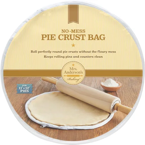 Miniatura 12 de Mrs. Anderson's Baking Easy No-Mess Bolsa para Hacer Masa de Tarta, Sin BPA, Hace Masa de 11 Pulgadas para Tartas de 8 a 9 Pulgadas