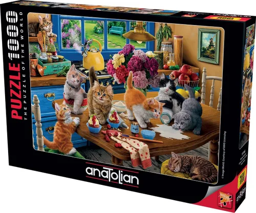 Miniatura 6 de Anatolian Puzzle - Alcaparras de cocina para gatitos, rompecabezas de 700 piezas, #2700