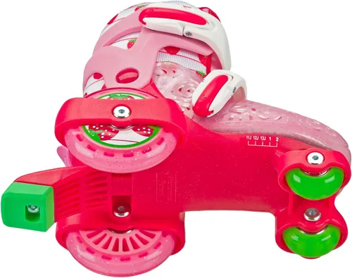 Miniatura 3 de Patines Fun Roll para Principiantes de Roller Derby, Talla Ajustable, Patines para Niños, Niños Pequeños, Niños y Niñas Fresa