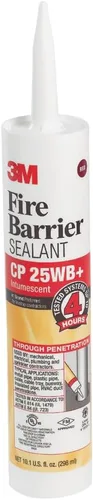 Miniatura 6 de 3M Sellador de barrera contra incendios CP 25WB+ - para aplicaciones comerciales, industriales y residenciales - Cartucho, 10.1 onzas líquidas