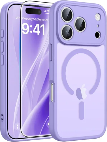 Miniatura 364 de FNTCASE - Funda para iPhone 16 Pro: magnética, mate, translúcida, de grado militar, protectora contra caídas, resistente, fina, duradera y a prueba