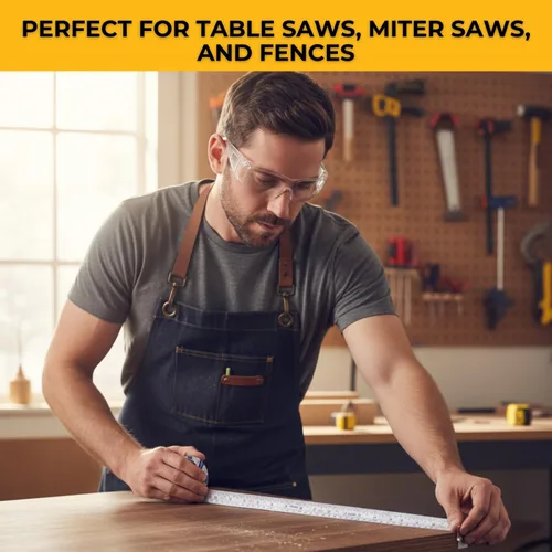 Miniatura 4 de FastCap Cinta métrica estándar y métrica Peel & Stick, perfecta para profesionales y mejoras del hogar, ideal para estaciones de diseño y corte, 16