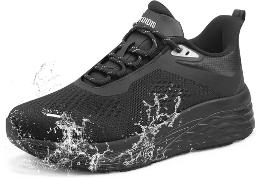 Zapatos de trabajo antideslizantes para hombres, zapatos de chef resistentes al agua para restaurante y servicio de alimentos, zapatos de trabajo