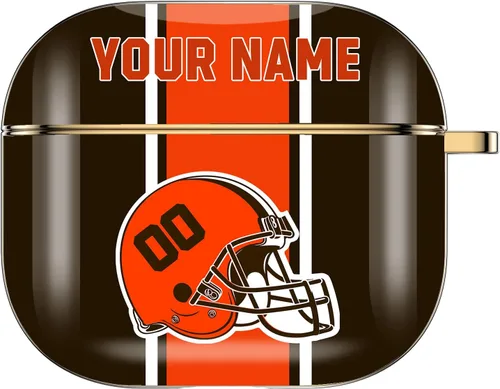 Miniatura 6 de Funda personalizada para casco de fútbol americano con nombre y número para AirPods Pro de 3ª generación Pro 2 (2019 2021 2022) Funda protectora