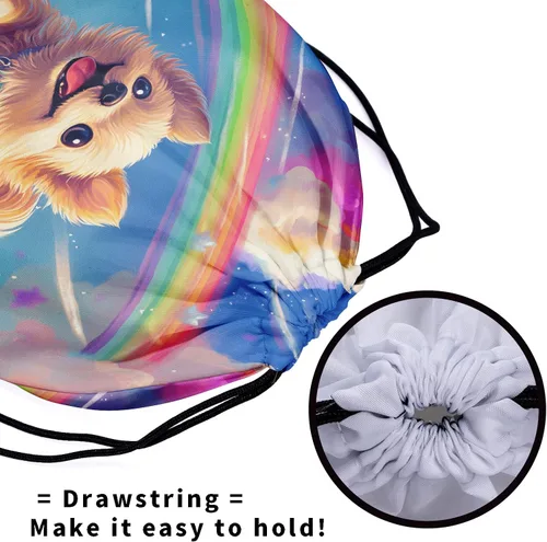 Miniatura 236 de Bolsa de agarre de gimnasia de piel de animal, bolsa de gimnasia con cordón ajustable, bolsa de cuerda para fauna silvestre, Mariposas Galaxy