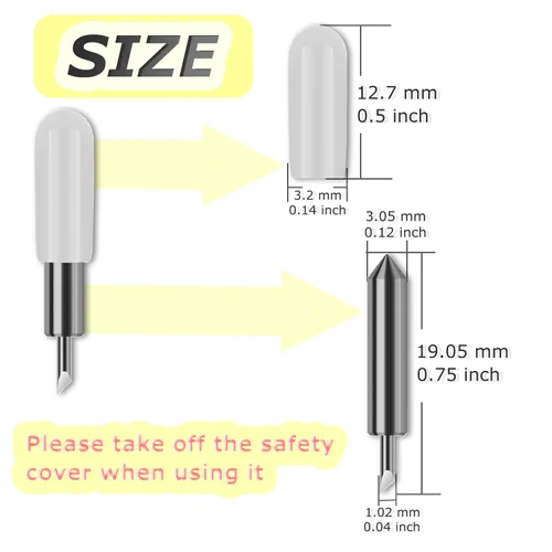 Miniatura 3 de THANMAO 10 cuchillas de corte de repuesto compatibles con Joy/Joy Xtra, corte de tela de vinilo de carburo estándar compatible con Joy Machine
