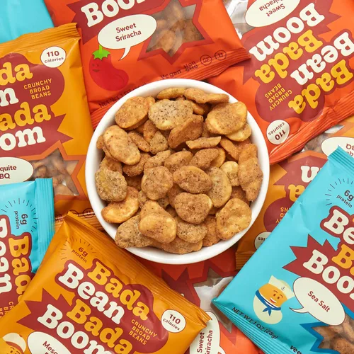 Miniatura 3 de Bada Bean Bada Boom - Proteína a base de plantas, libre de gluten, vegana, bocadillos de habas tostadas crujientes, paquetes de 110 calorías
