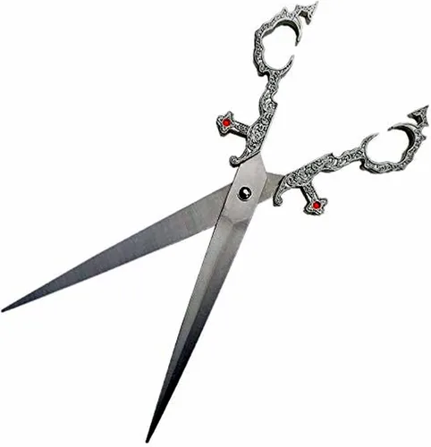 Miniatura 5 de Ace Martial Arts Supply Tijeras Medievales Renacentistas Bodice Dagger Dirk Knife (Plata)