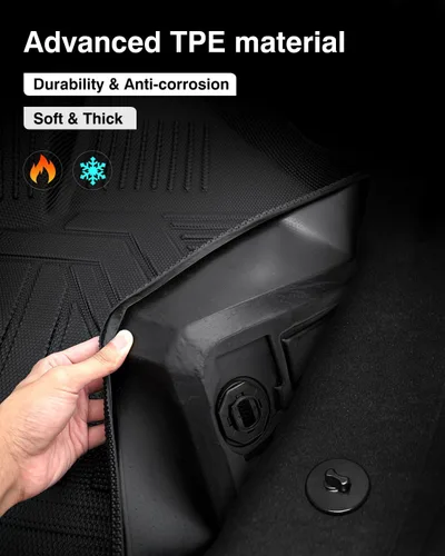 Miniatura 7 de Powerty Alfombrillas y forro de carga para Honda HRV HR-V 2023, 2024, 2025, 2026, accesorios de 2 filas de alfombrillas para todo tipo de clima