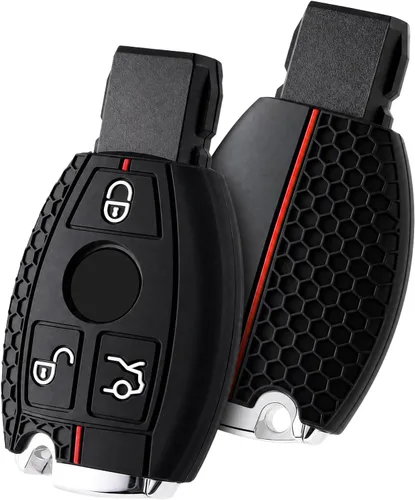 Miniatura 12 de ELOHEI - Funda para llavero de Mercedes Benz de TPU suave premium, compatible con Mercedes Benz C E S M, CLS, CLK, G, Clase G, llavero inteligente