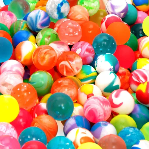 Miniatura 7 de Pllieay 1000 bolas hinchables a granel, 0.787 in/0.78 pulgadas, varios estilos, bolas hinchables mixtas, pequeñas bolas de goma para regalos