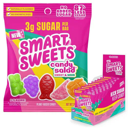 Miniatura 8 de SmartSweets - Paquete variado para adultos, dulces con bajo contenido de azúcar y calorías, idea de regalo de Año Nuevo, paquete de cuidado