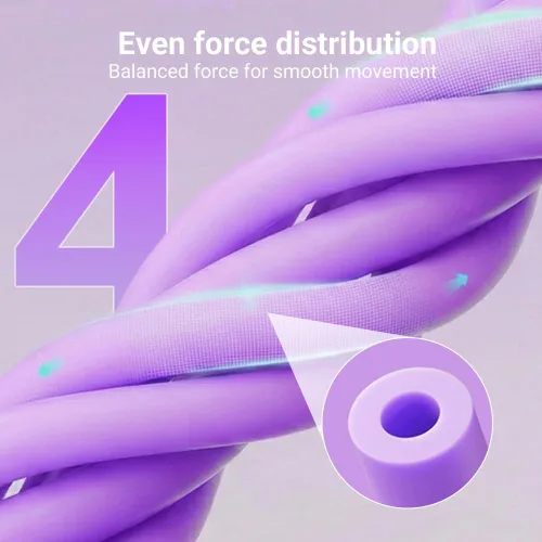 Miniatura 5 de Bandas de resistencia de pedal con asas, nueva banda de resistencia elástica multifunción para yoga, bandas de resistencia de pedal de goma natural