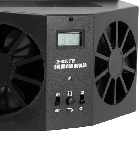Miniatura 7 de Purificador de aire para automóvil, ventilador de escape de ventana con energía solar para automóvil, ventiladores de radiador de ventilación