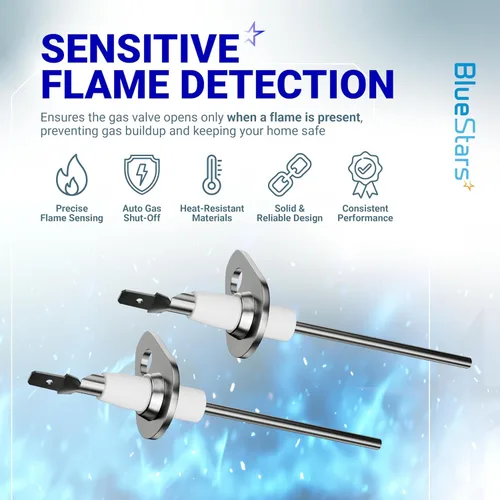 Miniatura 2 de BlueStars 0130F00010 - Pieza de repuesto para sensor de llama de caldera, compatible con calderas Goodman Amana, sustituye a B1172606 B11726-06