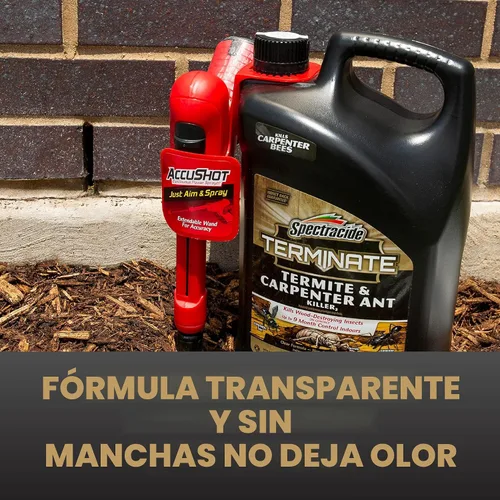 Miniatura 7 de Spectracide Terminate Termitas y Carpenter Ant Killer, 1.33 galones, con pulverizador AccuShot tratamiento de barrera para interiores y hogares