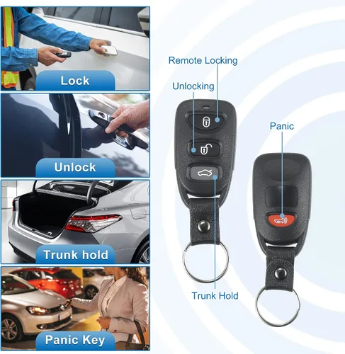 Miniatura 3 de X AUTOHAUX 4 botones de entrada sin llave de coche control remoto llavero de proximidad Smart Fob NYOSEKS-TF10ATX para Kia Optima 2011-2013 315MHz
