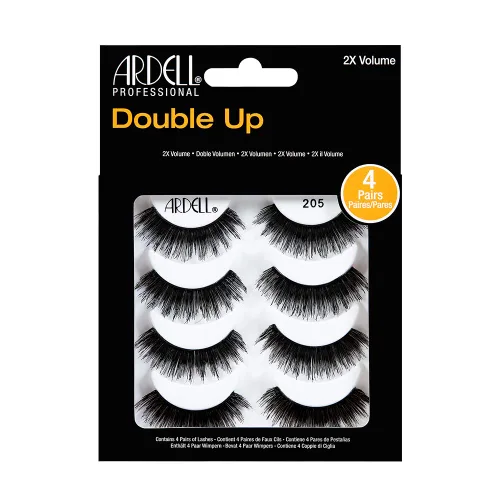 Miniatura 13 de Ardell Double Up Wispies - Pestañas postizas dramáticas de volumen completo, reutilizables y fáciles de aplicar, color negro, 4 pares