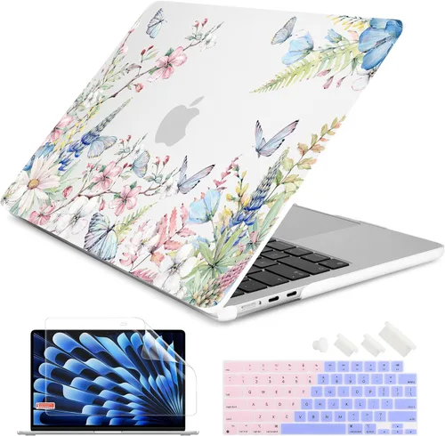 Miniatura 9 de Batianda Funda prémium para MacBook Air de 15 pulgadas M5 2026 M4 2025 M3 2024 M2 2022, ultra delgada de 0.047 in, carcasa rígida de plástico