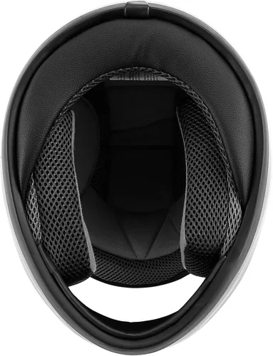 Miniatura 8 de TCT-MOTORPARTS - Casco de motocicleta para adultos, aprobado por DOT, color negro, visera de espejo de cara completa, casco de calle
