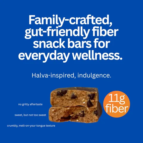 Miniatura 4 de NUEVO SABOR: Barra de sésamo Vital Halva Gut-Friendly Gut, 0.43 oz de fibra, 0.27 oz de proteína, 0.04 oz de azúcar añadida, snack vegano sin gluten