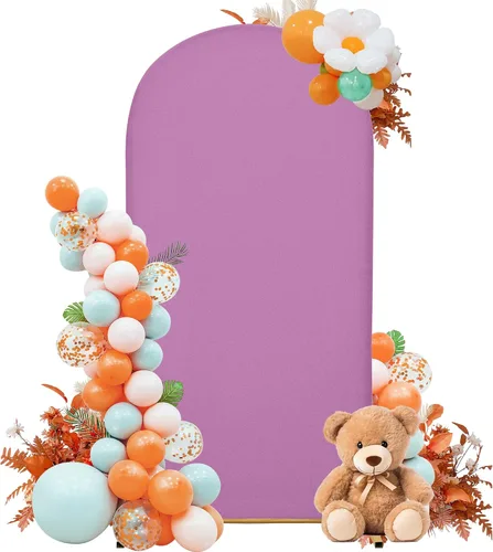 Miniatura 11 de Funda para arco de boda de 6 pies, tela elástica para arcos pequeños, cabinas de fotos y decoración de fiestas, para cumpleaños, duchas