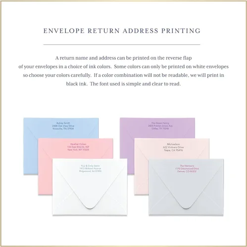 Miniatura 7 de Fairmont & Grove Paper Co. - Tarjetas de notas y sobres personalizados para mujer, juego de papelería de tarjetas planas personalizadas, elige