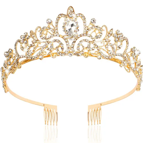 Miniatura 8 de Chanaco Tiara plateada para mujer, princesa, diadema de novia para boda, corona de reina de cristal para cumpleaños, graduación, Halloween plateado