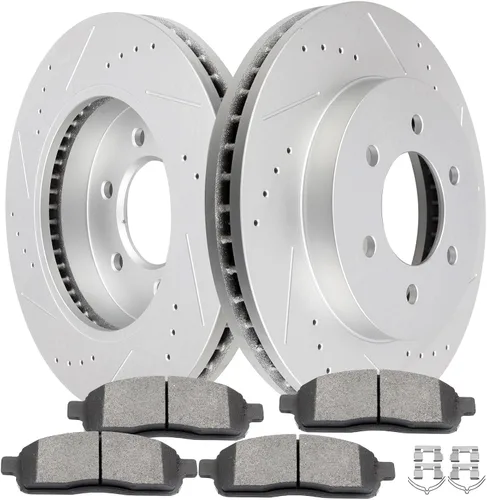 Miniatura 28 de Kit de Frenos SCITOO para Delantero Rotores de Freno y Pastillas de Freno Cerámicas para 2006-2008 para Dodge para Ram 1500, 2003-2008 para Dodge