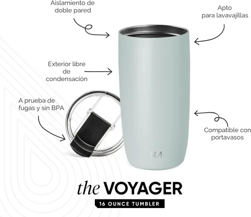 Miniatura 2 de Simple Modern Taza de Café de Viaje Tumbler con Tapa Abatible Reutilizable Aislada de Acero Inoxidable Taza de Café Cold Brew Café Helado Termo
