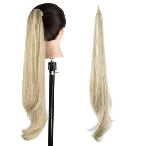 IMISSU Extensión de pelo de cola de caballo flexible Colas de caballo Hairpieces (Piano Rubio Sucio)