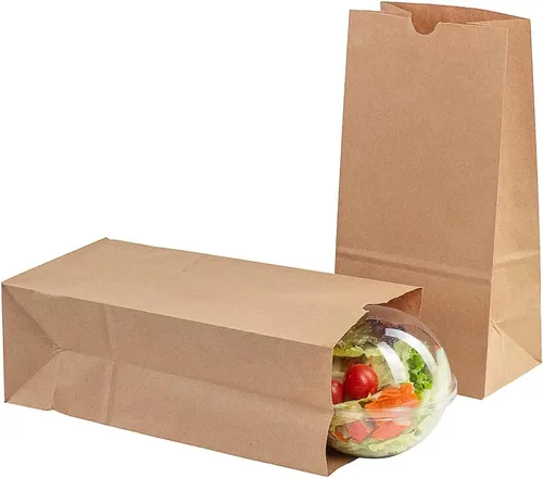 Miniatura 18 de Restaurantware Bag Tek - Bolsas de papel de 2 libras, 100 bolsas de almuerzo desechables, pequeñas para almuerzos, sándwiches y aperitivos, bolsas