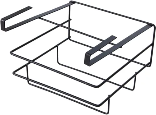 BESTonZON Estante organizador de metal para colocar sobre la puerta, toallero, gabinetes de metal, cesta debajo del gabinete, tabla de cortar,
