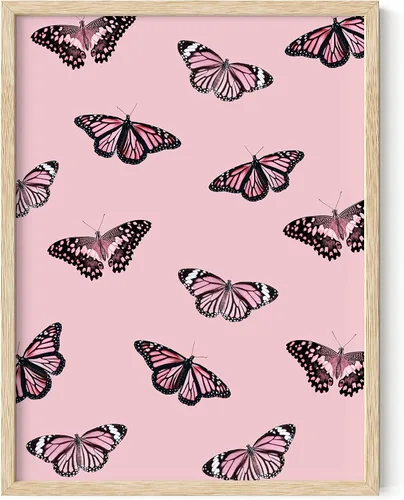 Miniatura 28 de HAUS AND HUES Arte de pared de mariposas: carteles estéticos para habitación, decoración de pared amarilla, sin marco, 12 x 16 pulgadas Mariposas