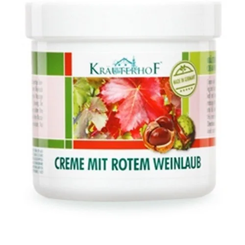 2 x KrauterhoF Crema de Pies para Venas Varicosas con castaño de indias y hojas de vid roja 8.5 fl oz ASAM-ALEMANIA